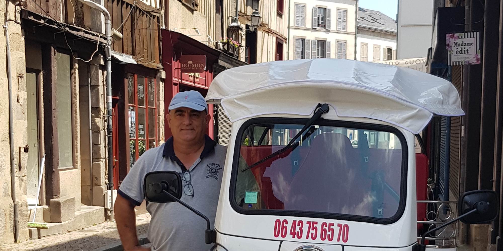Tuk tuk Limoges circuit touristique