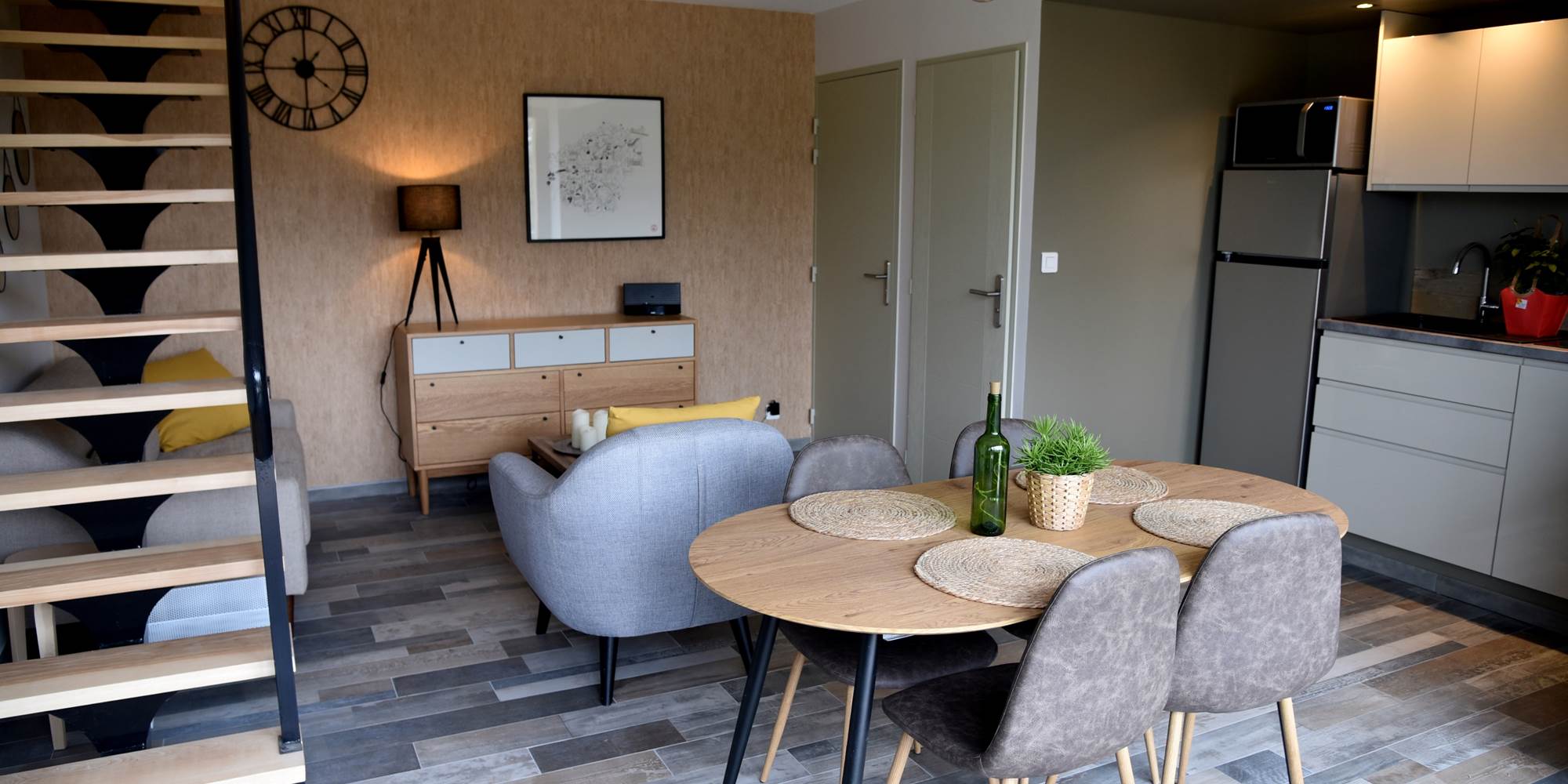 La pièce principale du gîte "Corrèze"