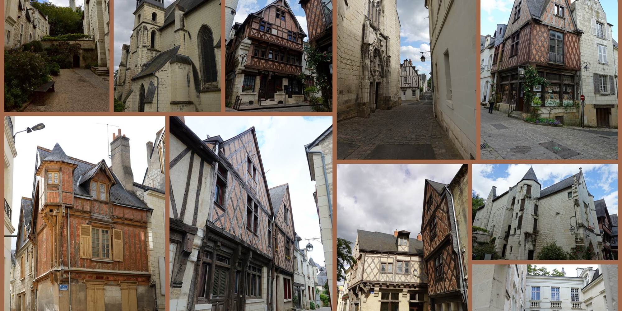 Vue des maisons de Chinon