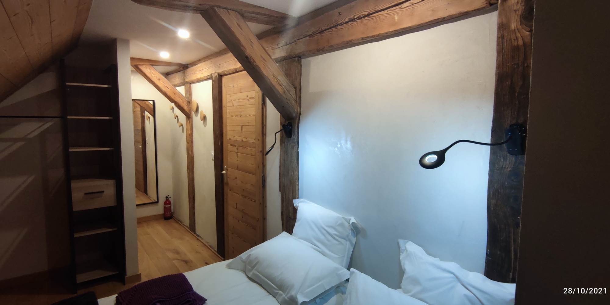 Chambre intime Serpolet - Configuration, tête de lit contre le mur