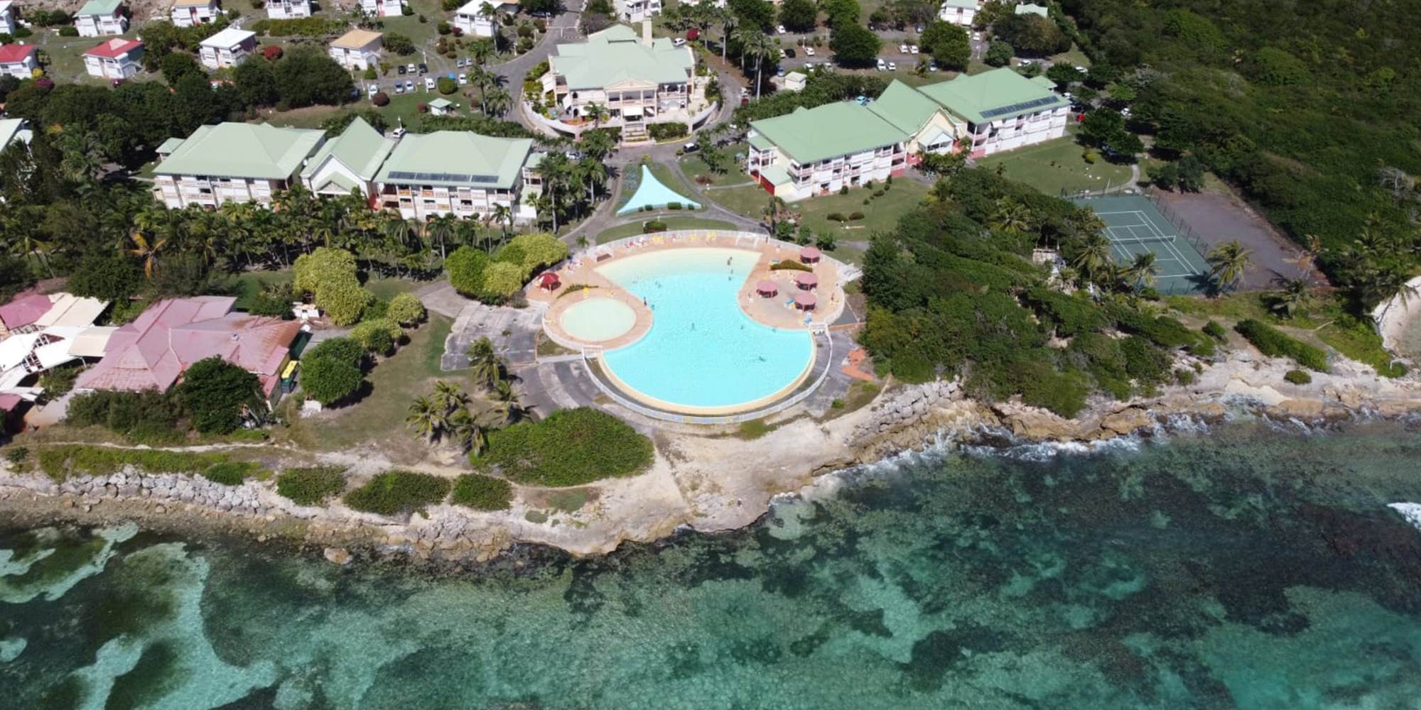 Résidence Anse des Rochers vue du ciel