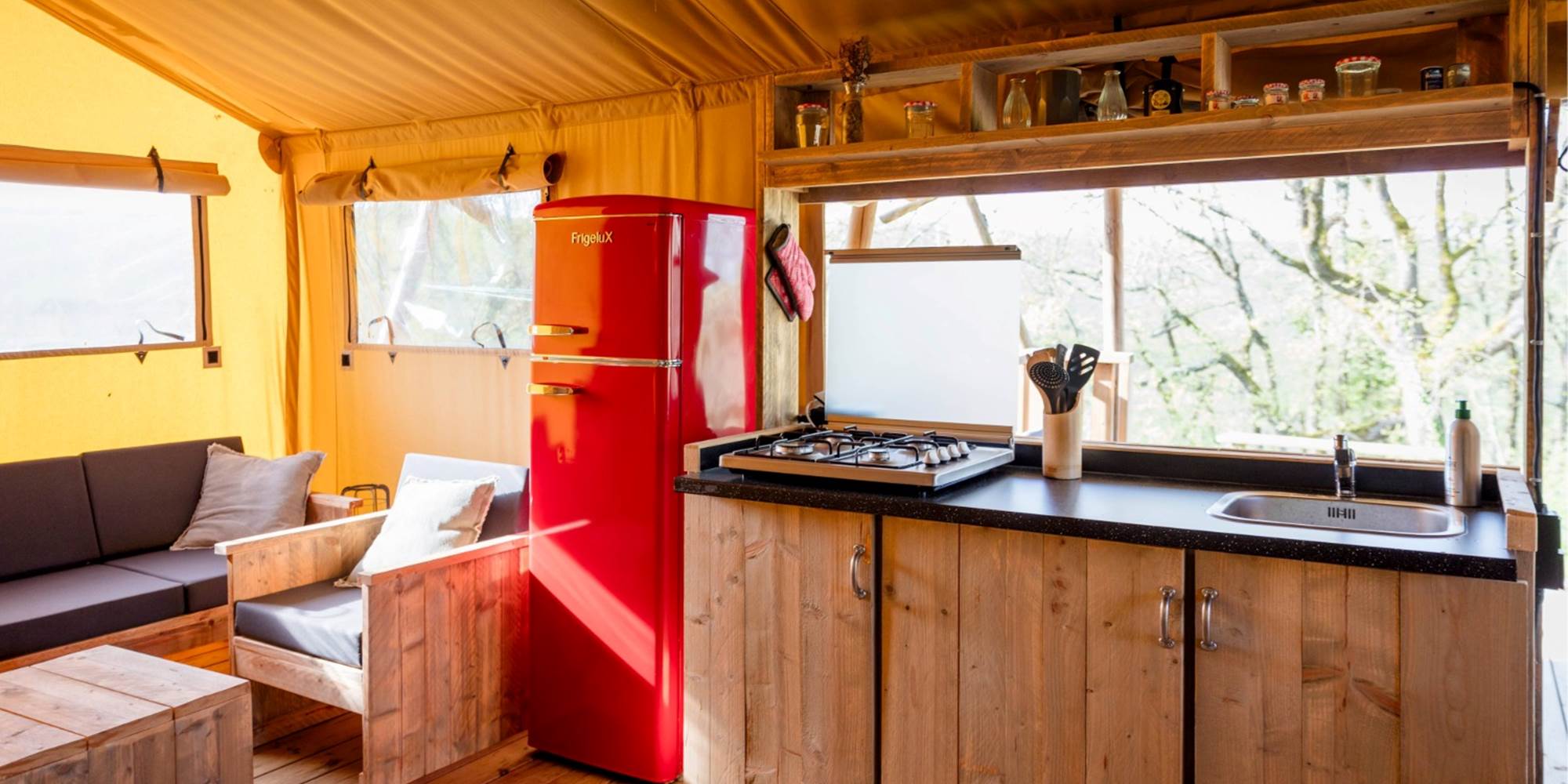 vue cuisine écolodge dreamer