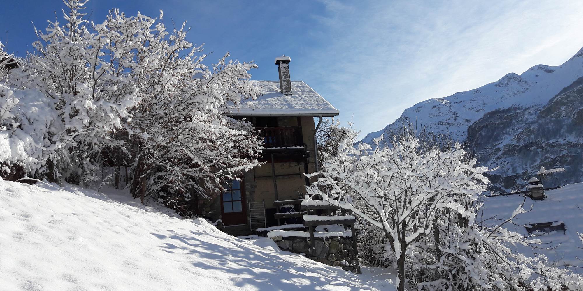 Arrière du gîte, pas de vis à vis.