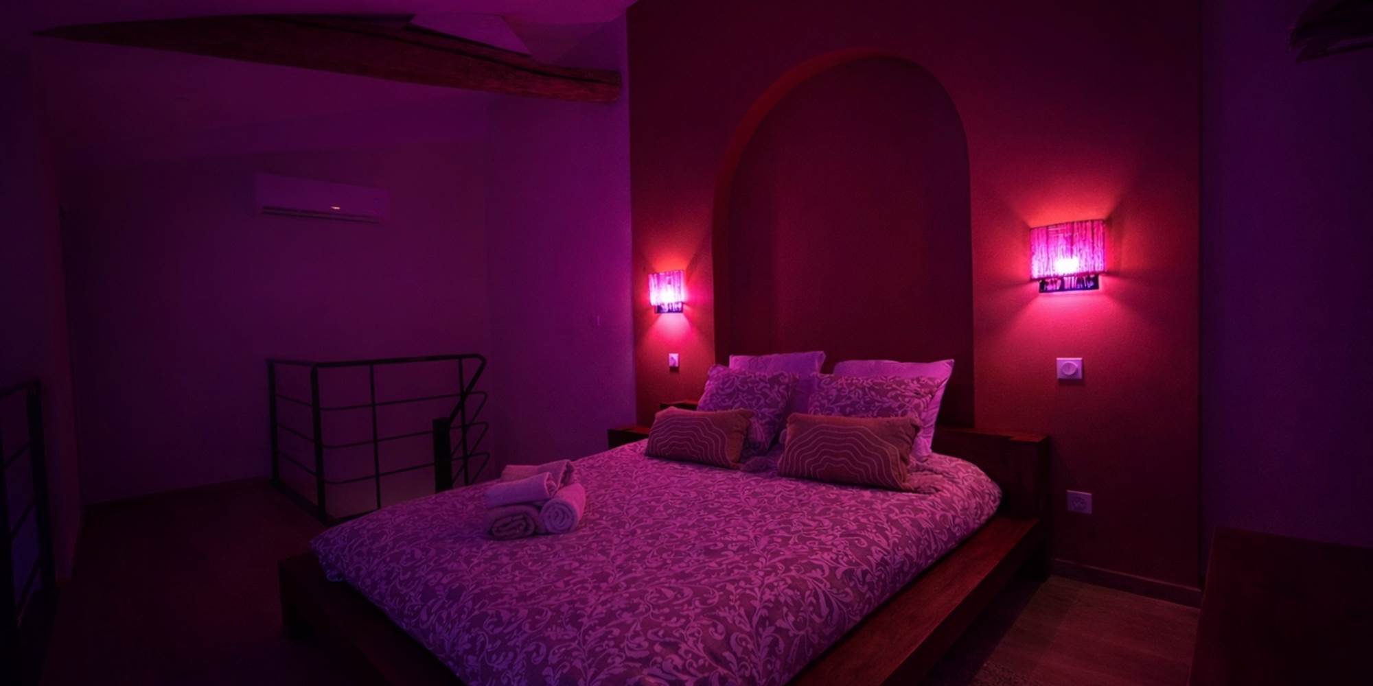 La chambre en jeu de lumière