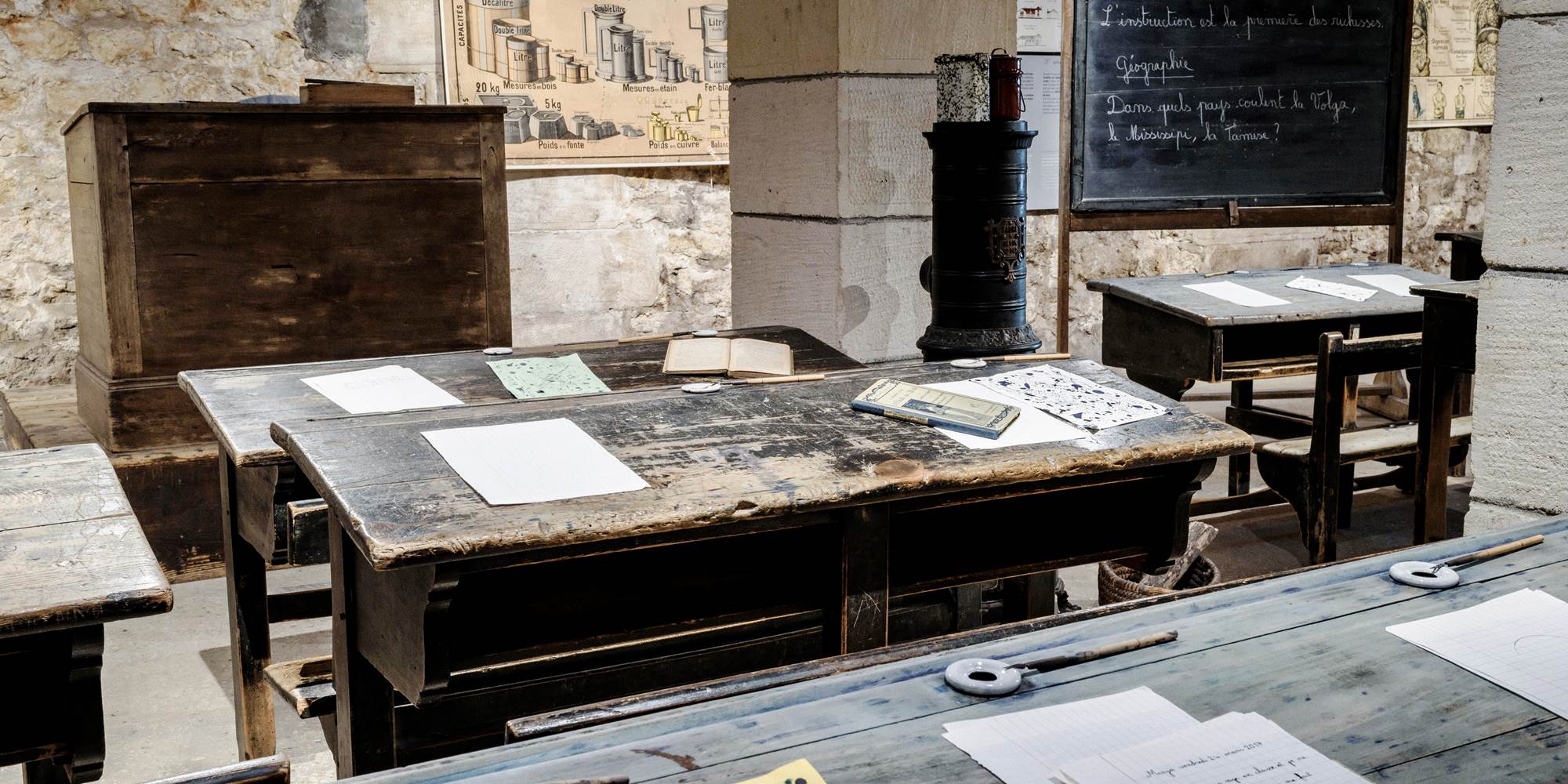 Salle-de-classe-d-autrefois