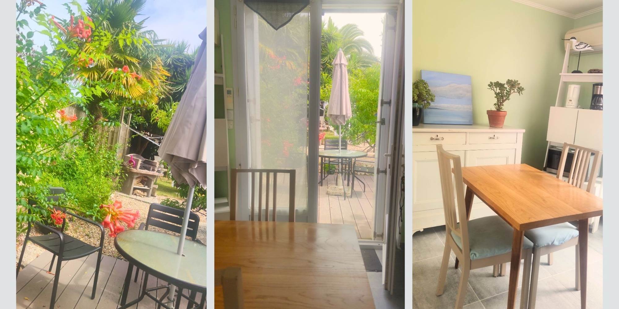 "Entre charme intérieur et douceur du jardin, un espace de vie où il fait bon se poser. »