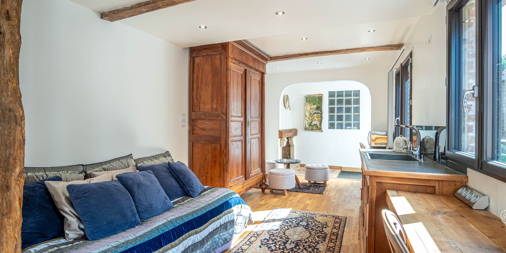 vue vers la cheminée