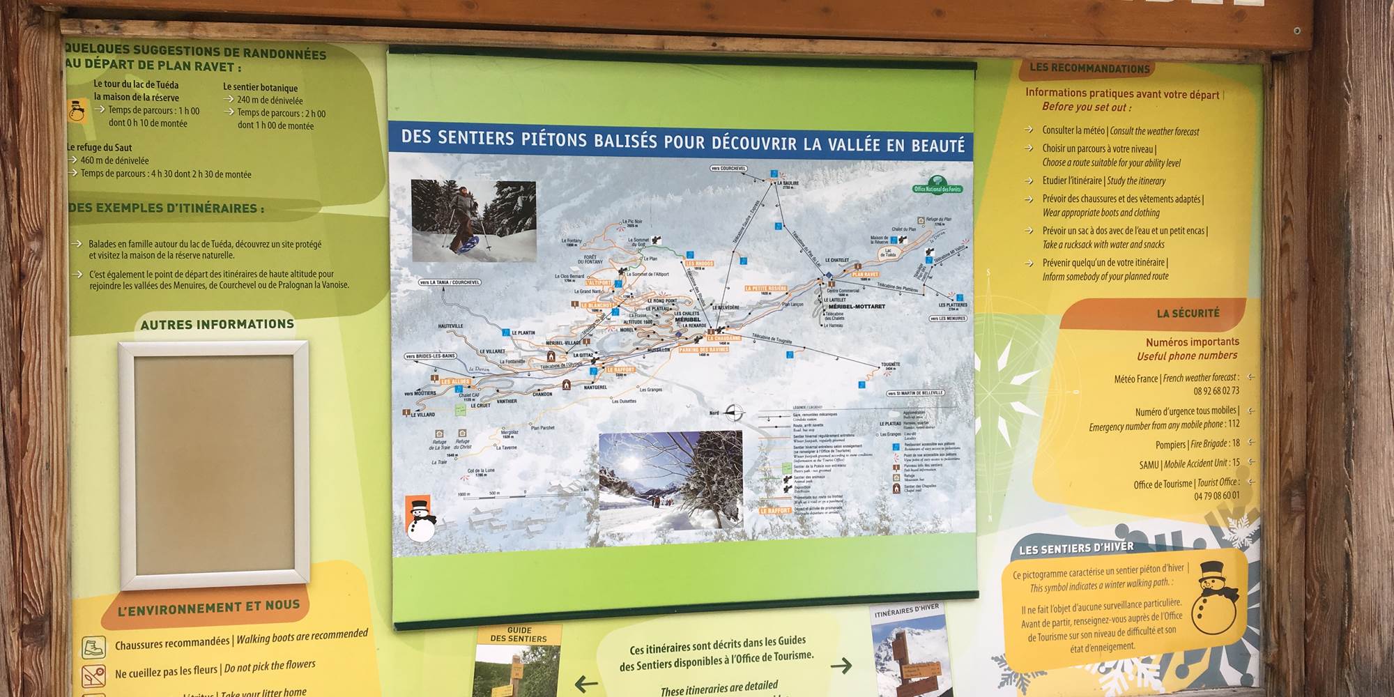 les sentiers de Meribel