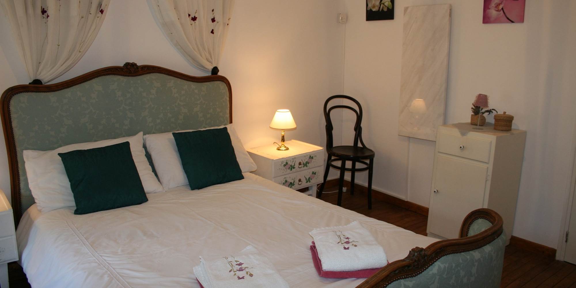 Gîte Coquelicot - Chambre avec lit double étage