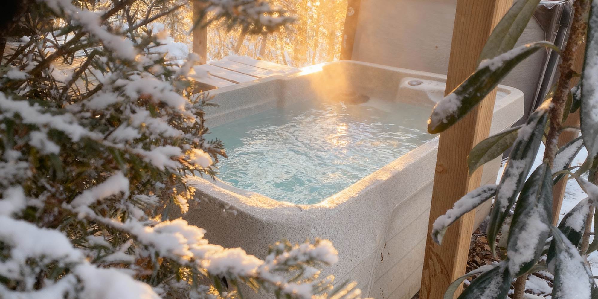 Spa privatif chauffé à 38 °C