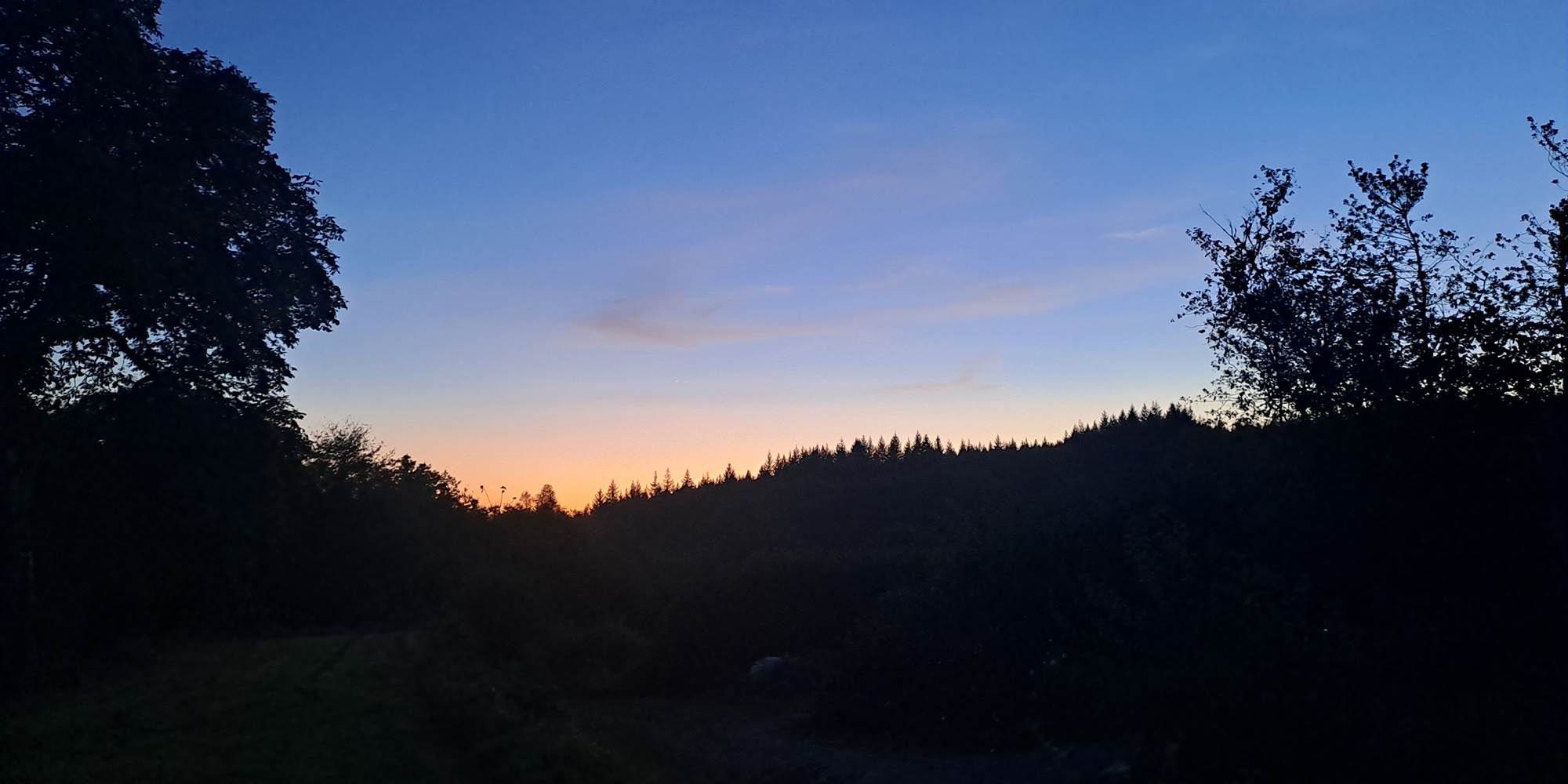 ciel couche soleil automne