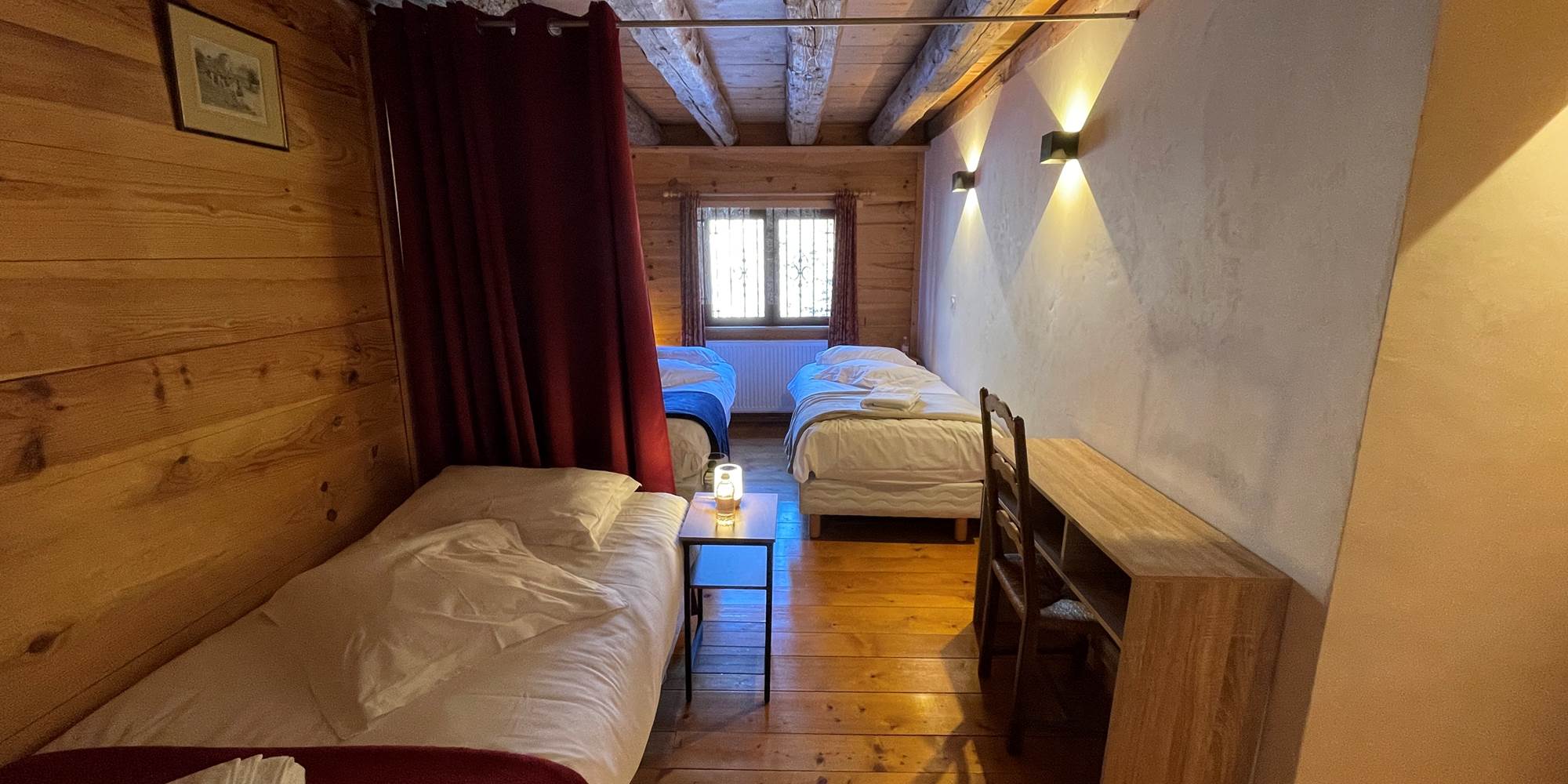 Configuration 3 lits simples 90x190