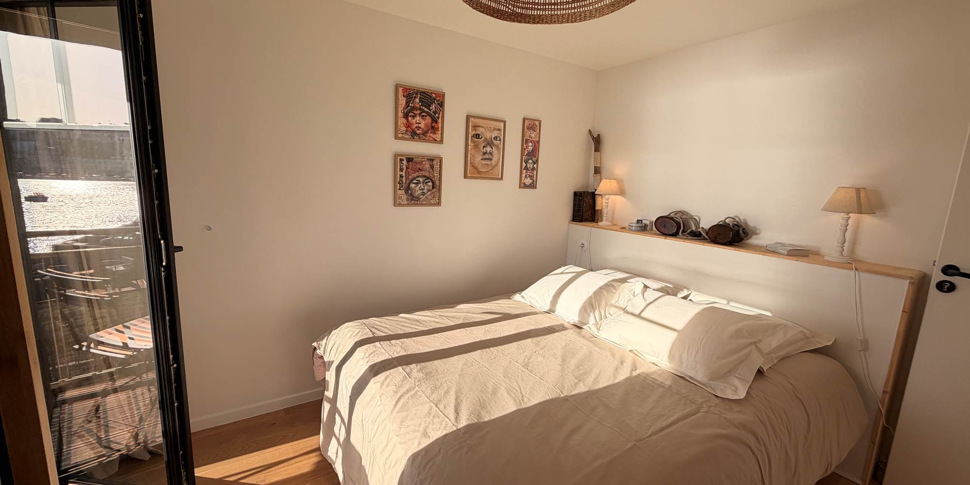 soleil chambre vue port