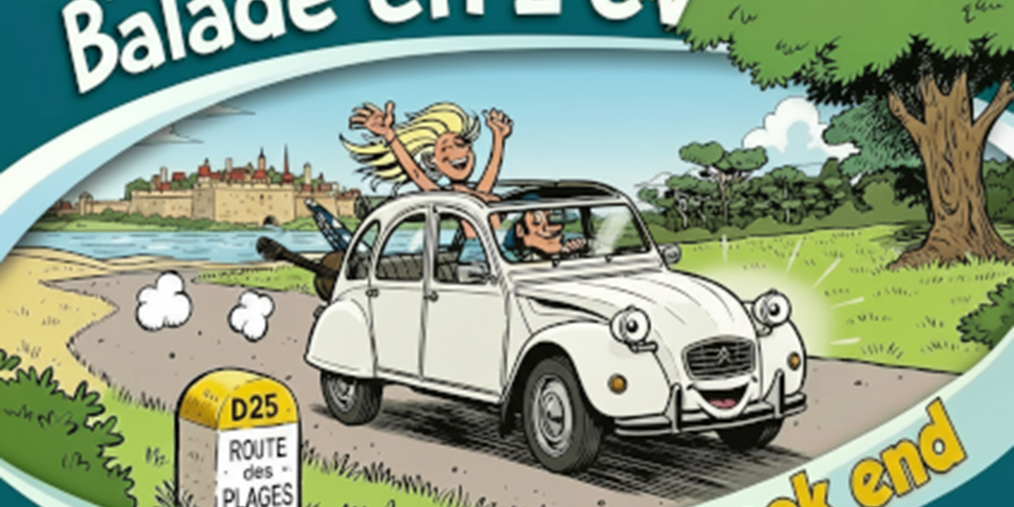carte cadeau week end 2 CV