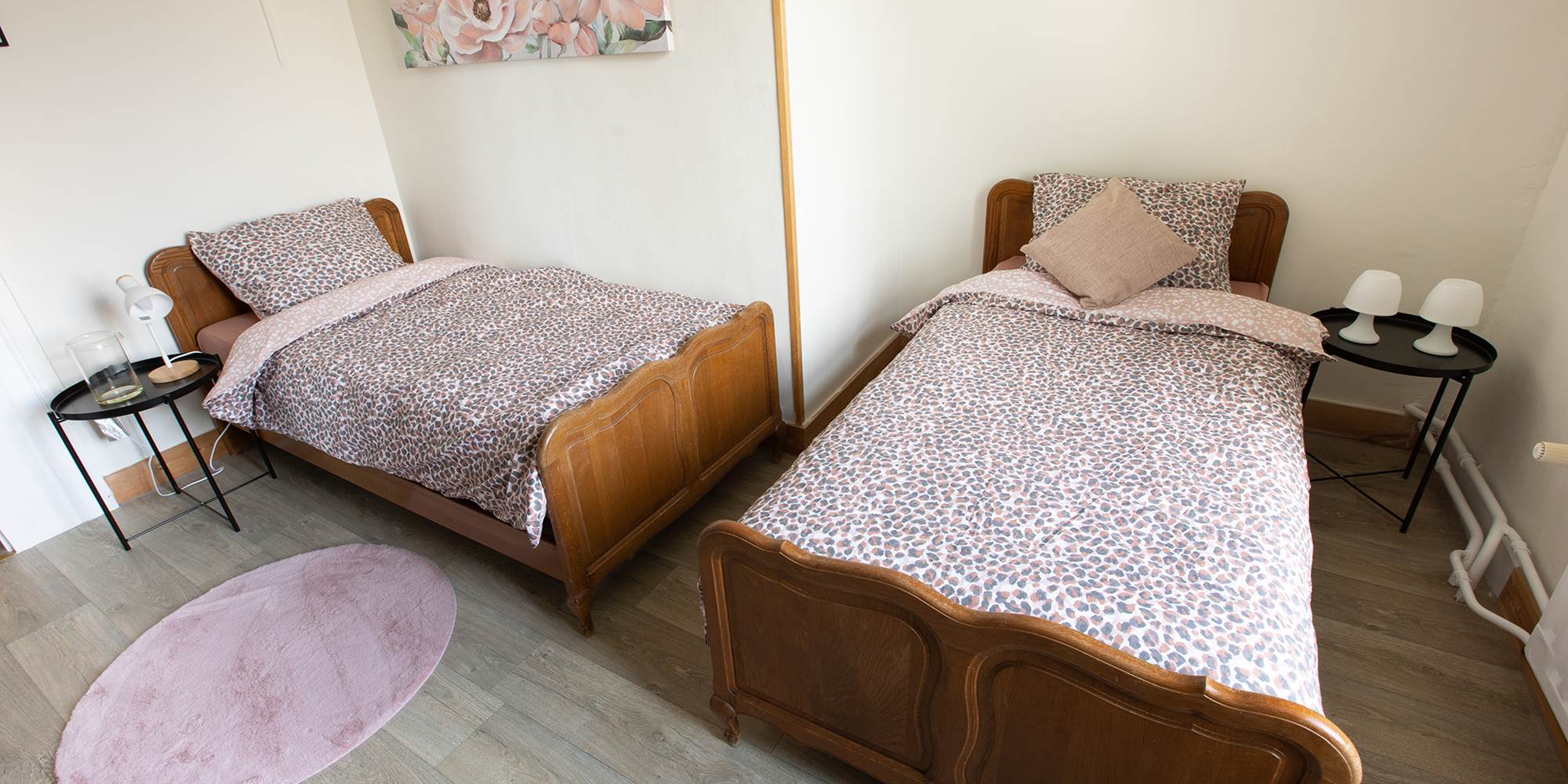 Chambre Rosière les deux lits