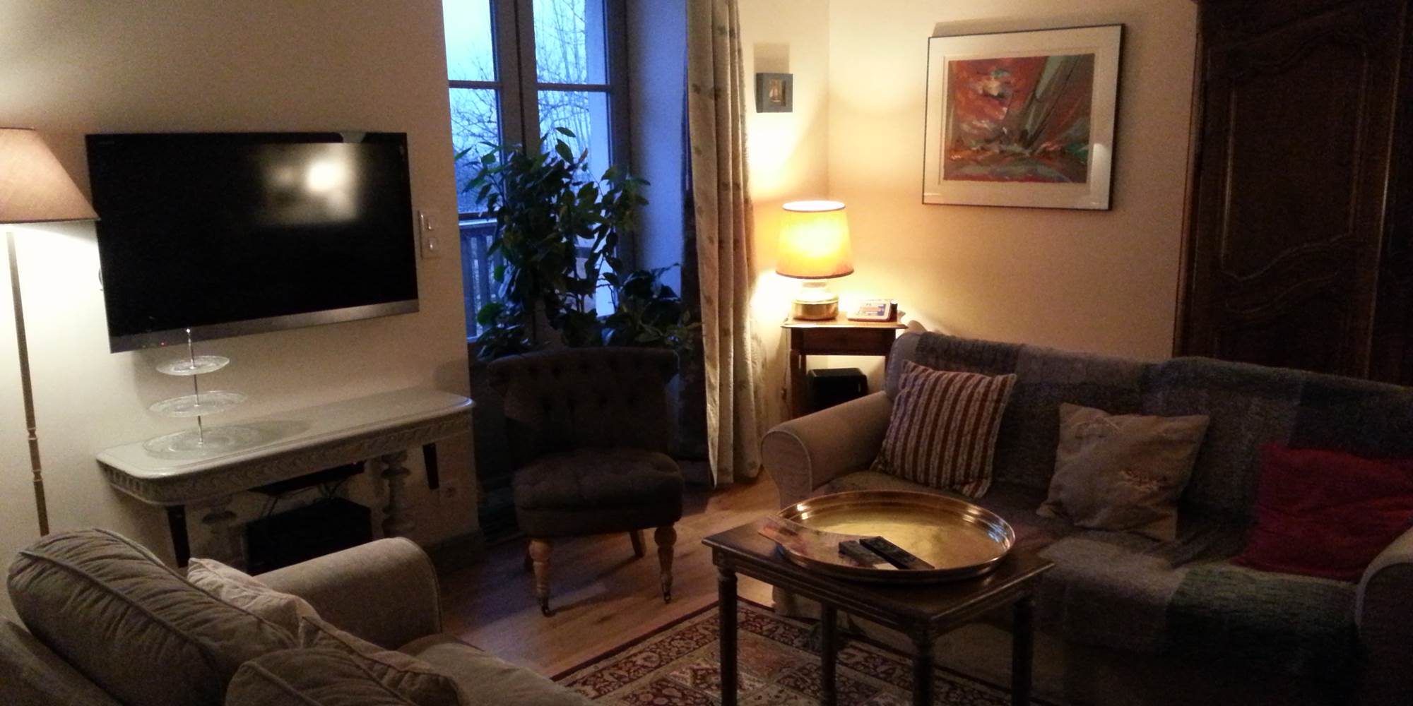 télévision grand écran