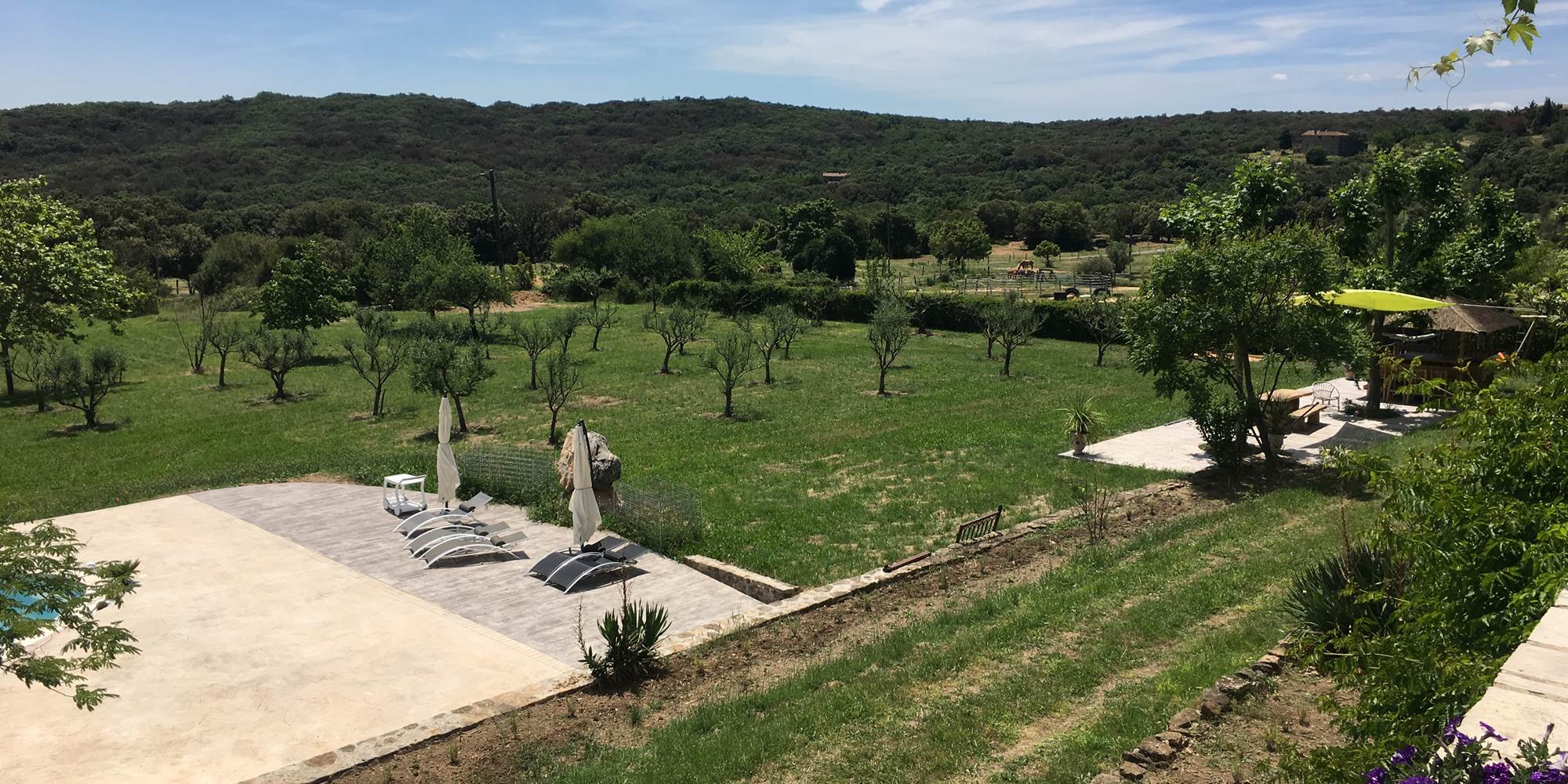 Vu de la Terrasse Clède et Piscine-presta