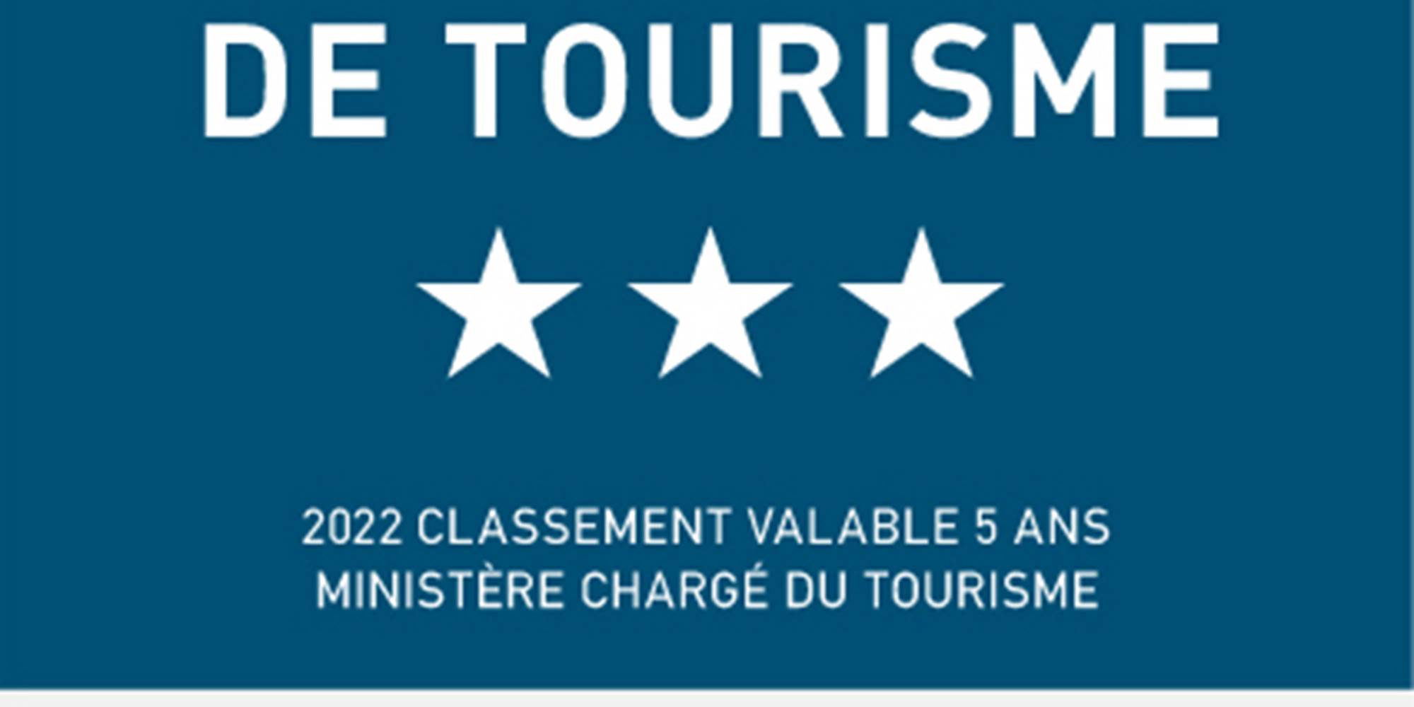 Logement classé 3 étoiles Atout France