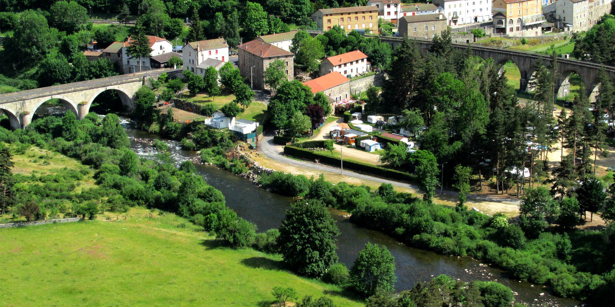 Vue générale du camping