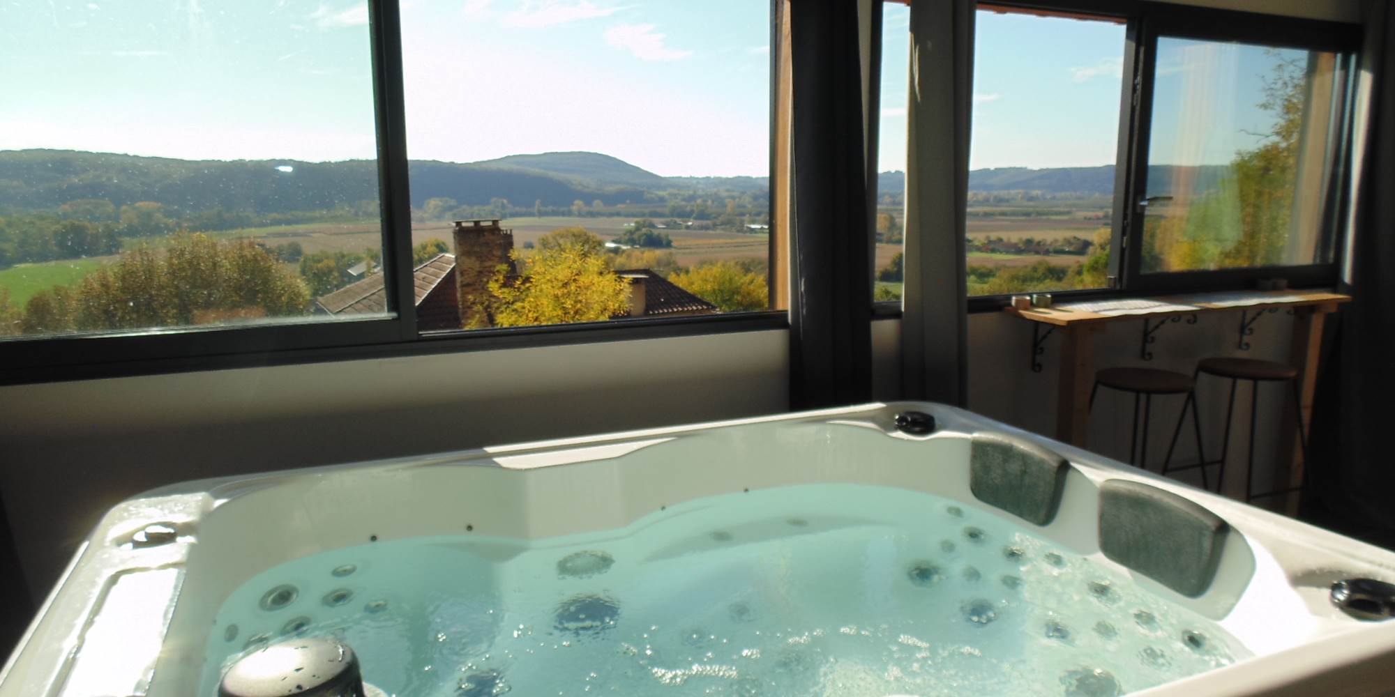 Vue panoramique depuis le spa