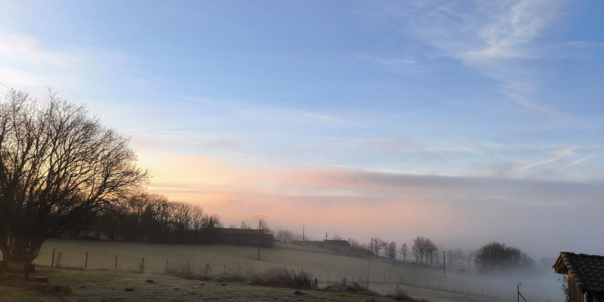 vue du soir La Halte du Pèlerin