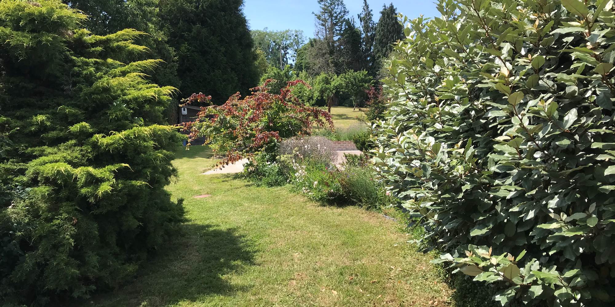 l'accès de la grande pelouse