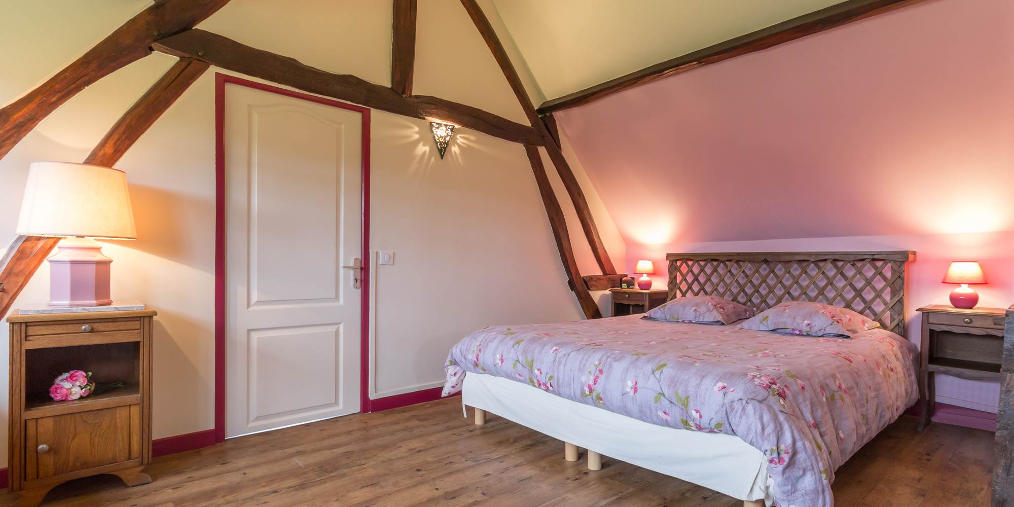 Chambre double  - Gîte du Petit Coq - aux3nidsfleuris
