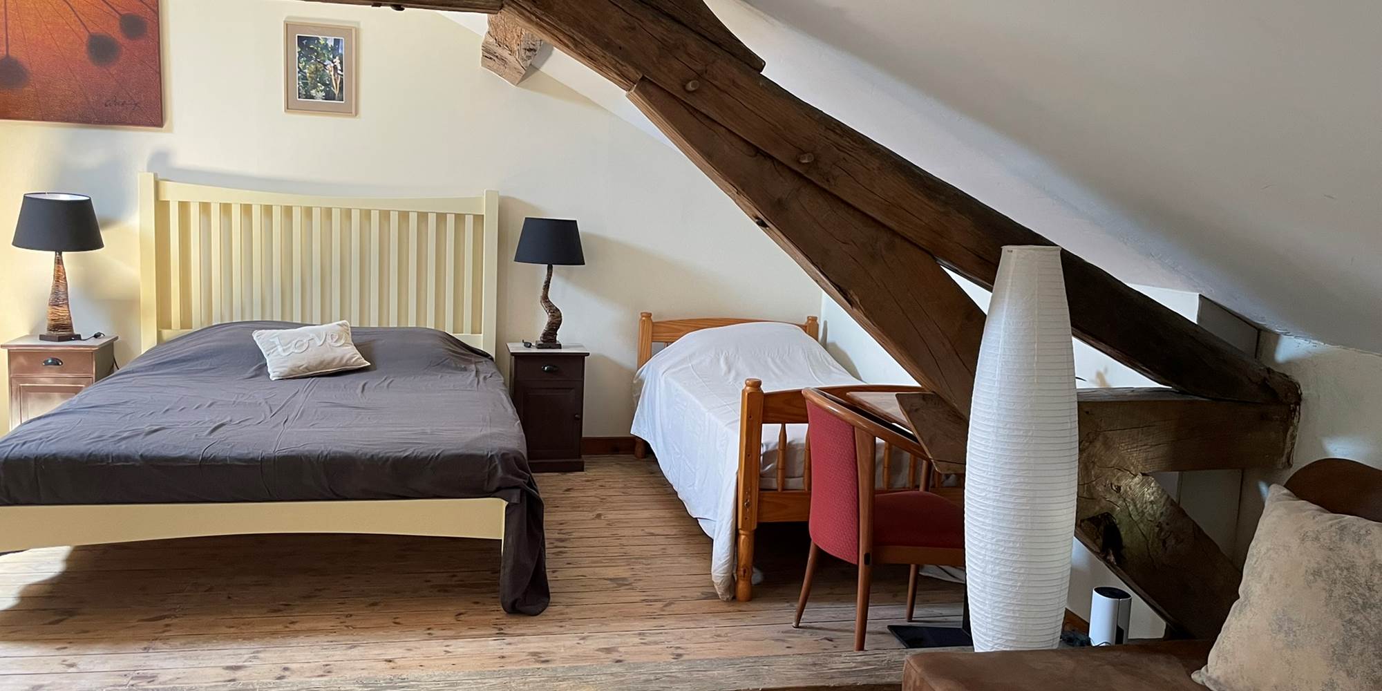 Photo de la Chambre Champagne - Chambres d'hôtes La Grange Richard à Dinsac