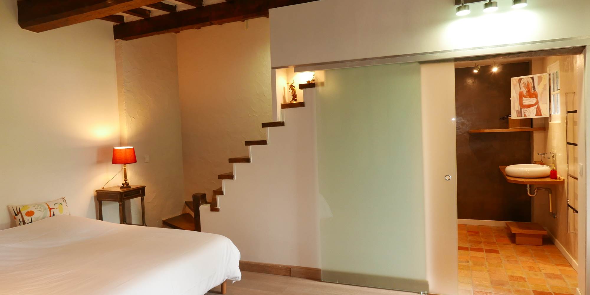 entrée de la salle de bain chambre 1 RDC