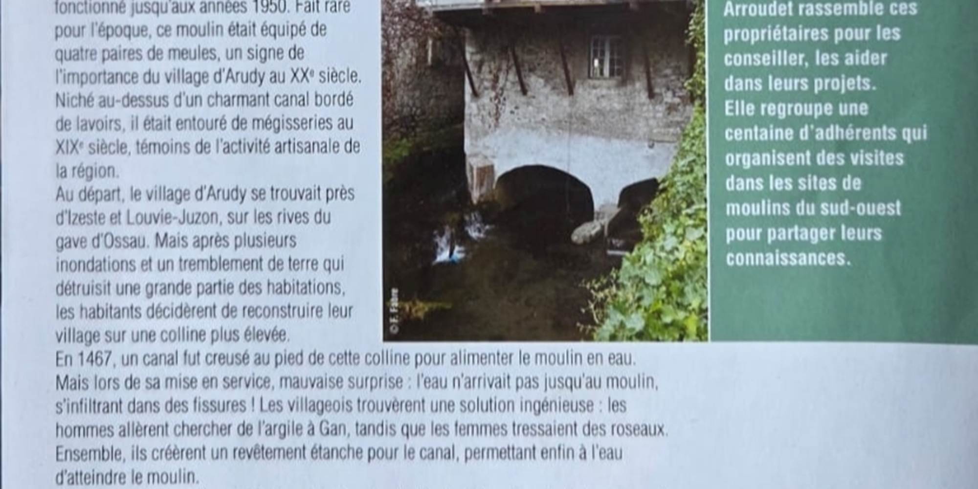 Article histoire du moulin