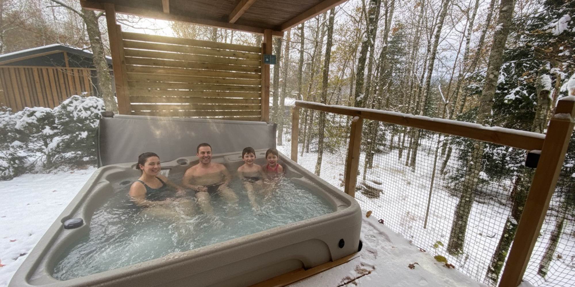 Spa privatif chauffé à 38°C