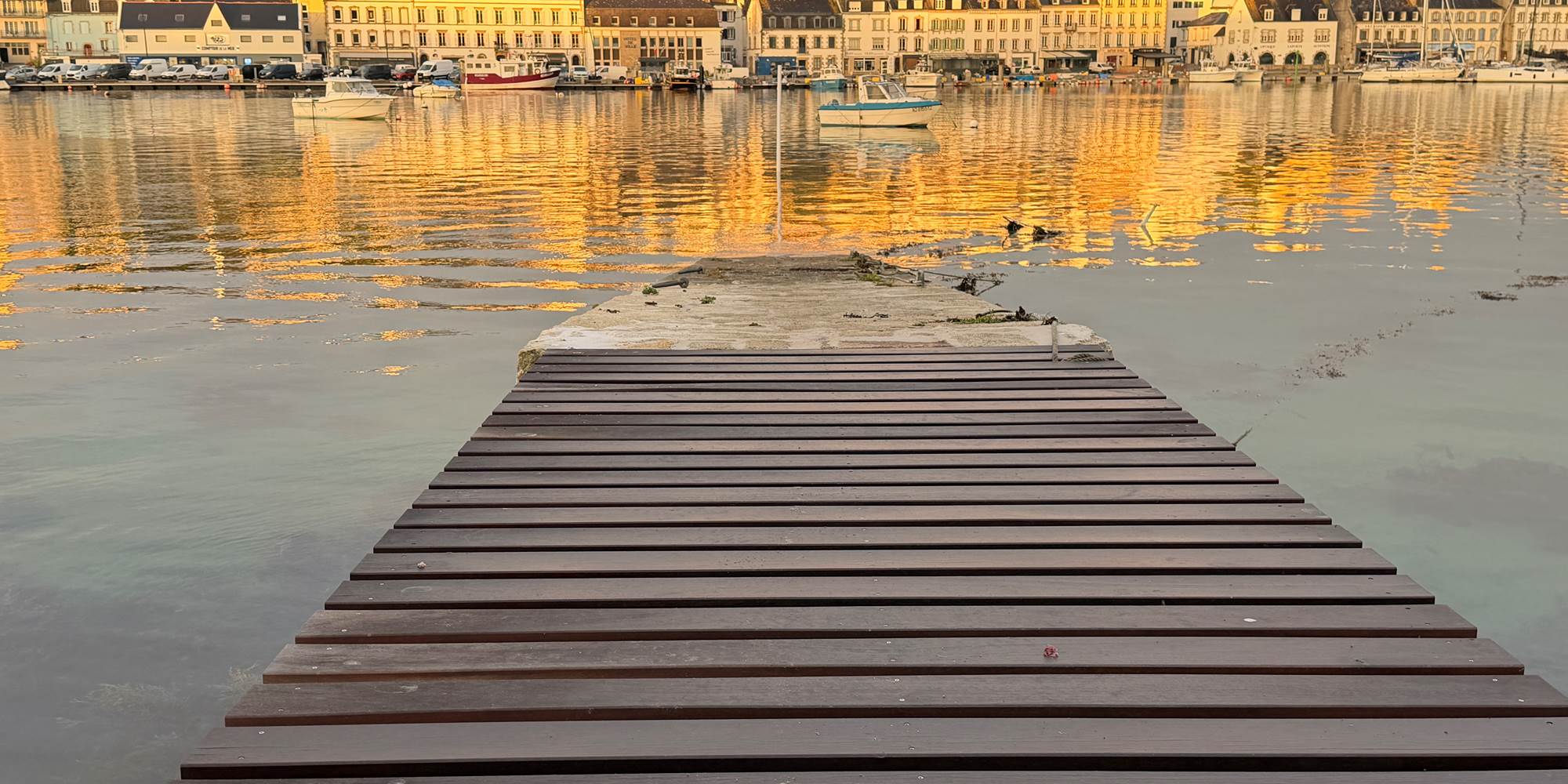 soleil du matin port