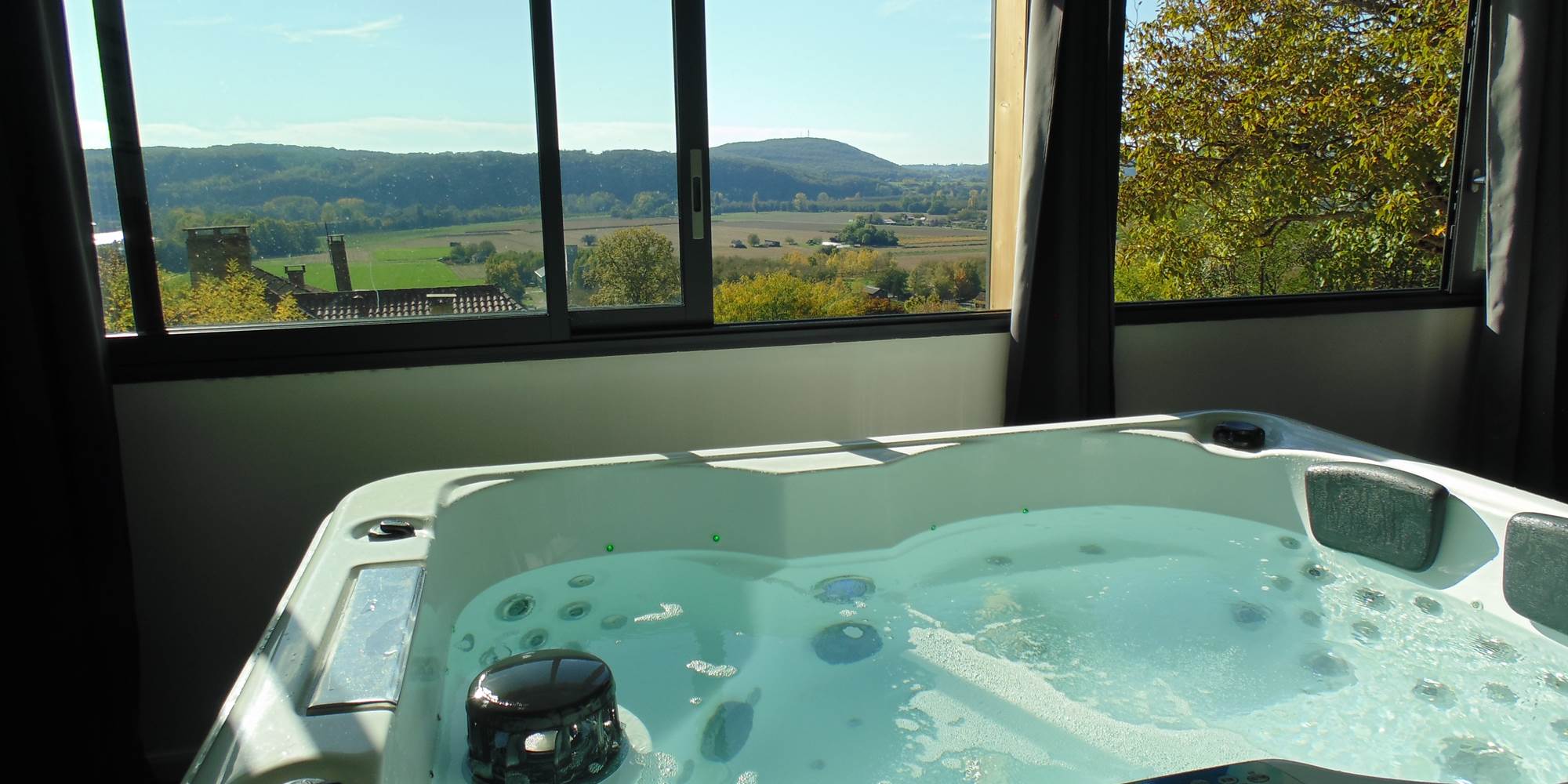 Vue panoramique depuis le spa L'Hirondelle