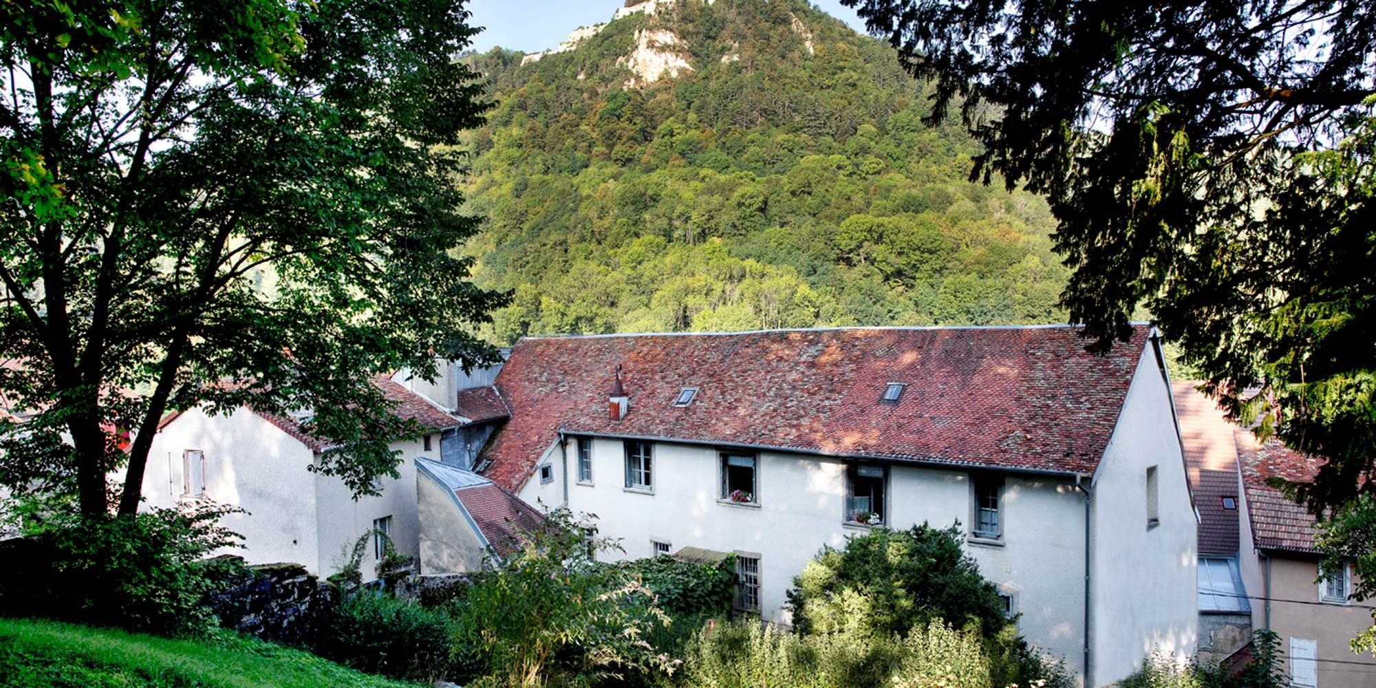 Vue du jardin de la maison