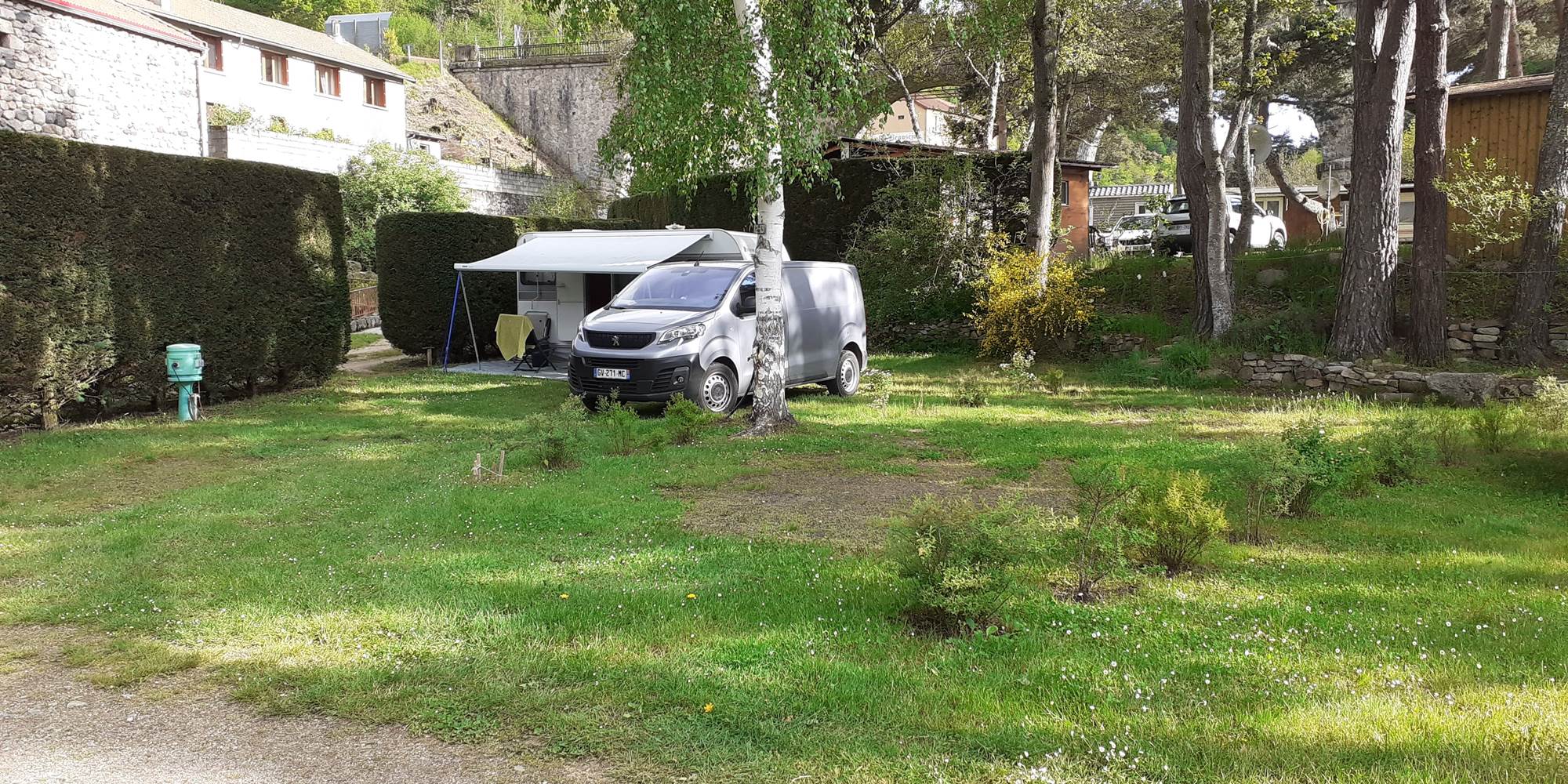 Vue sur les emplacements