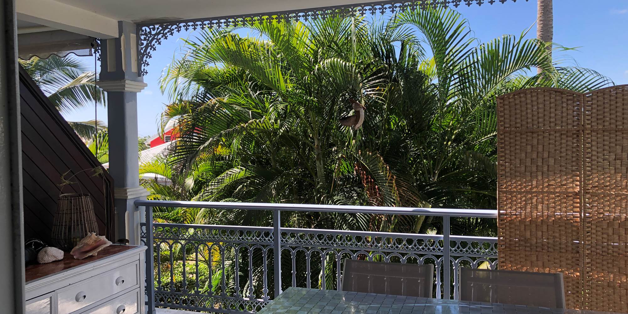 Grande terrasse avec coin repas