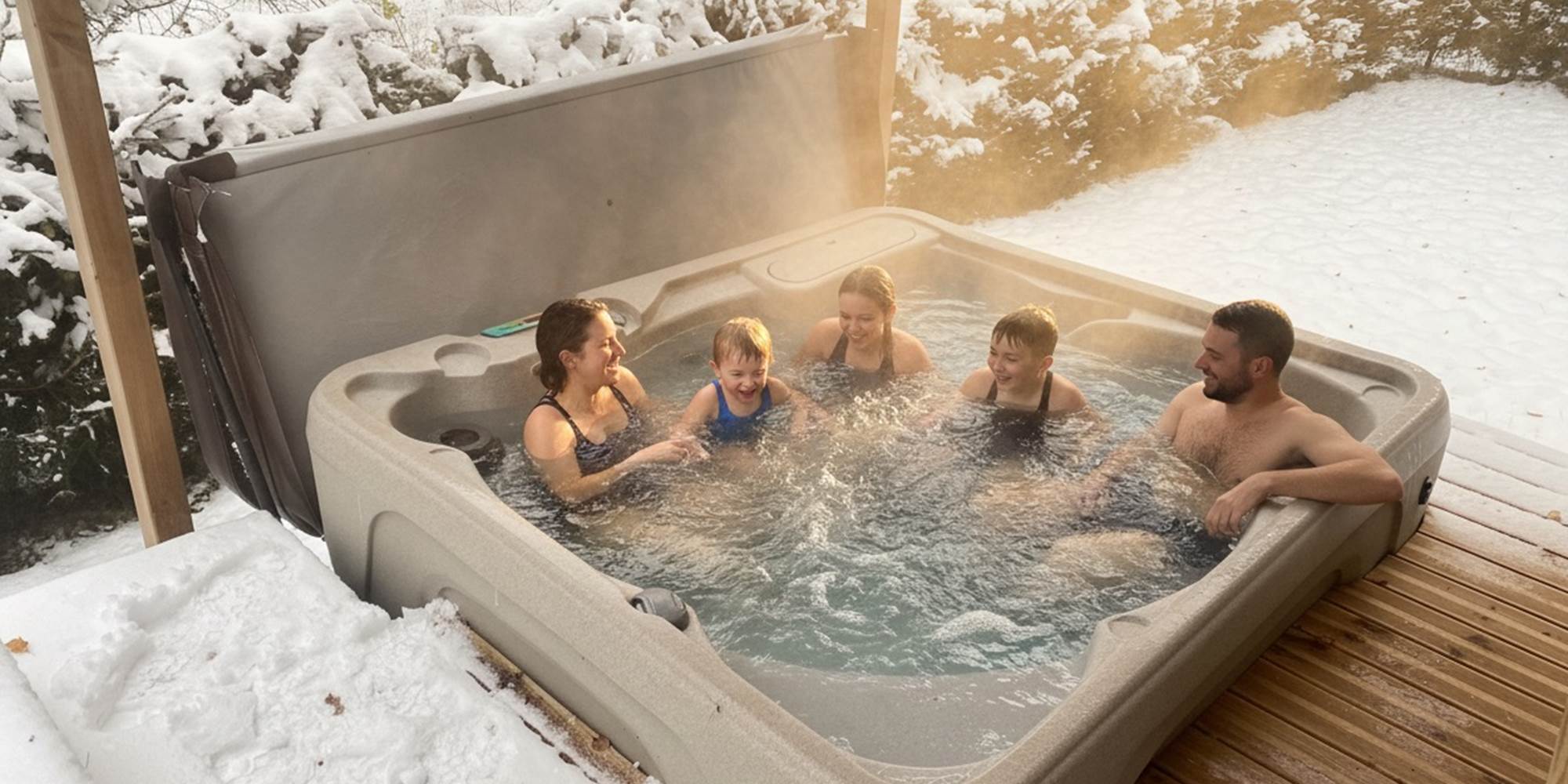 Spa privatif chauffé à 38°C
