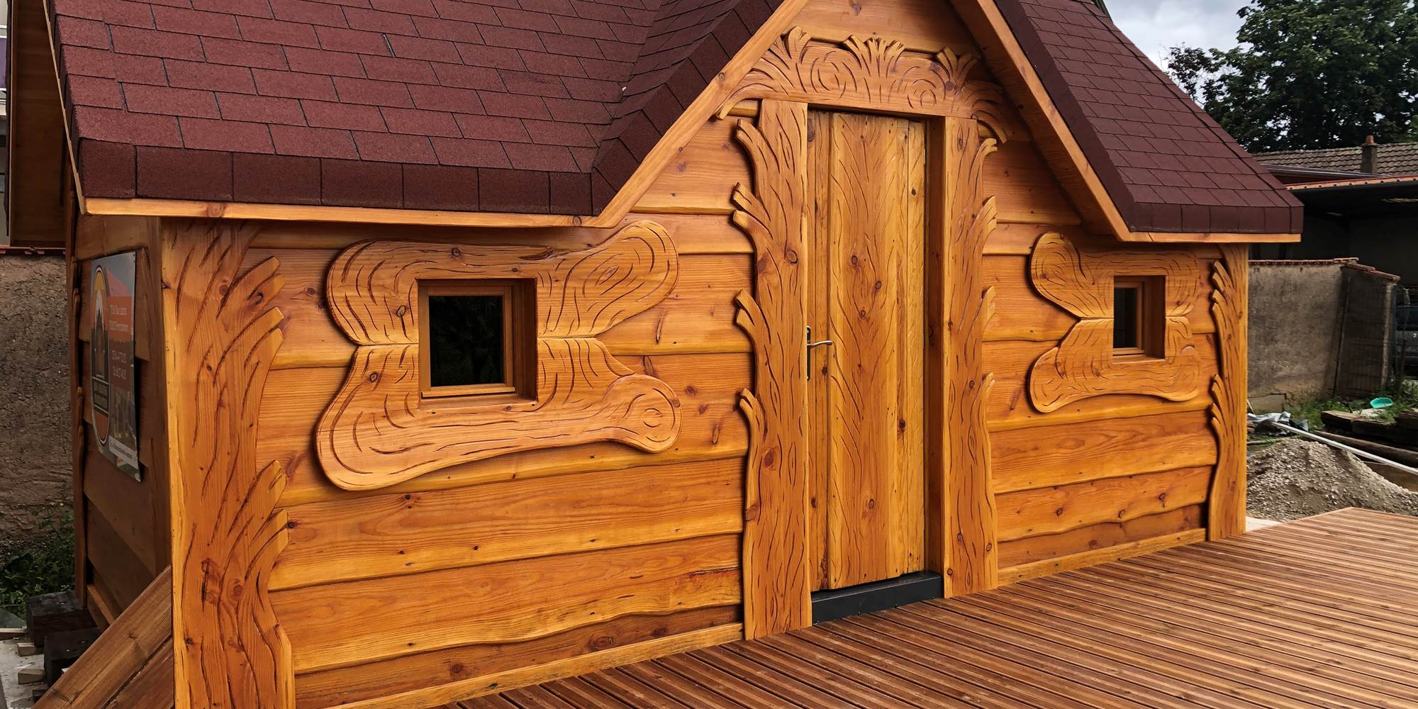 cabane insolite bois - entre coeur