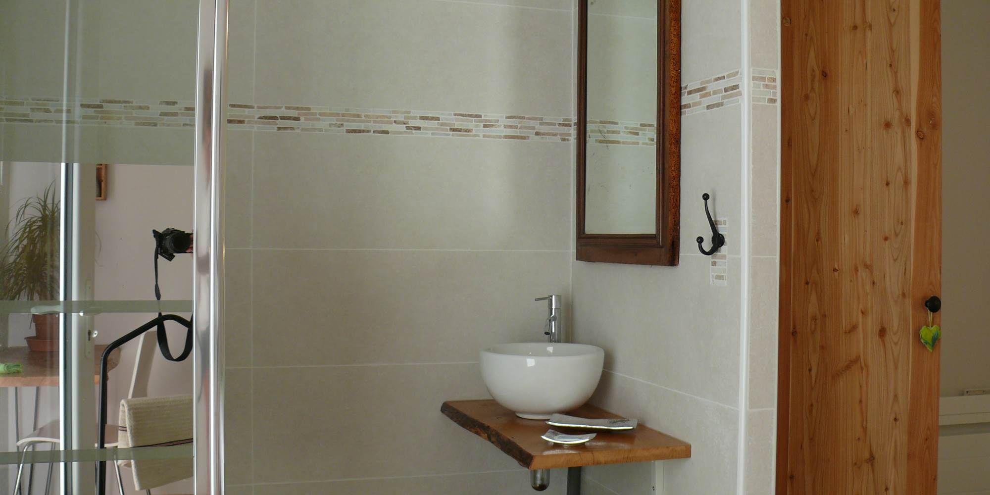 Salle d'eau Chambre d'Hôtes Chez Marie à Compeyre