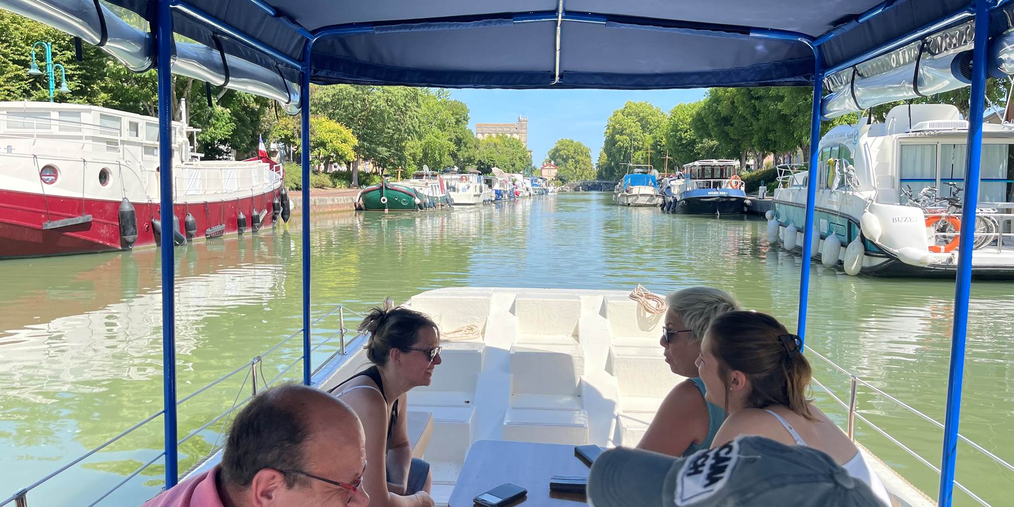 Traversée du Port Canal de Moissac à bord d’Helios Confluences