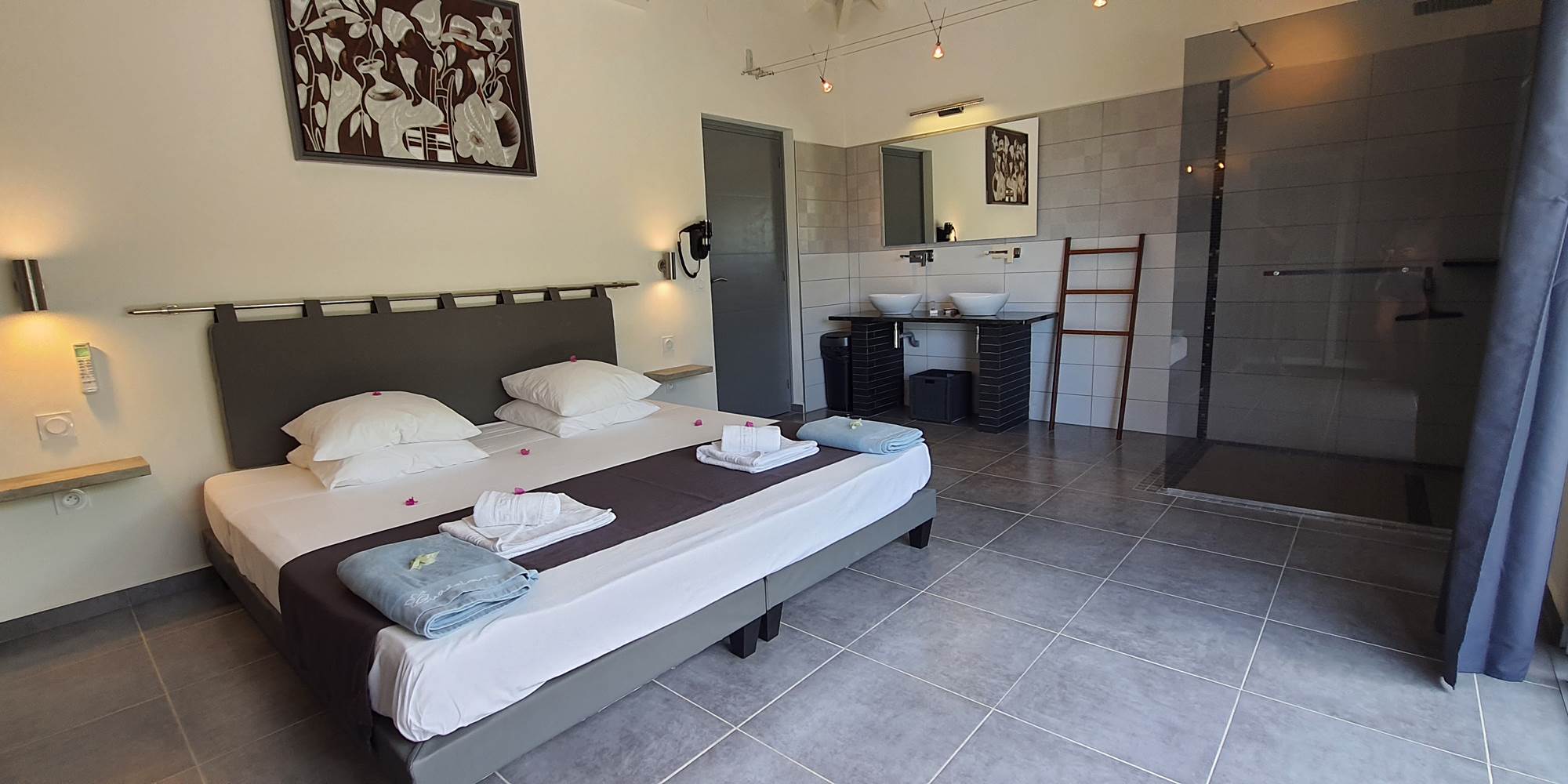 Suite et sa salle de douche