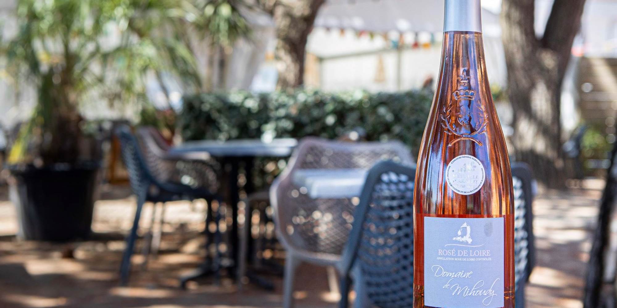 Grande terrasse sous les Pins