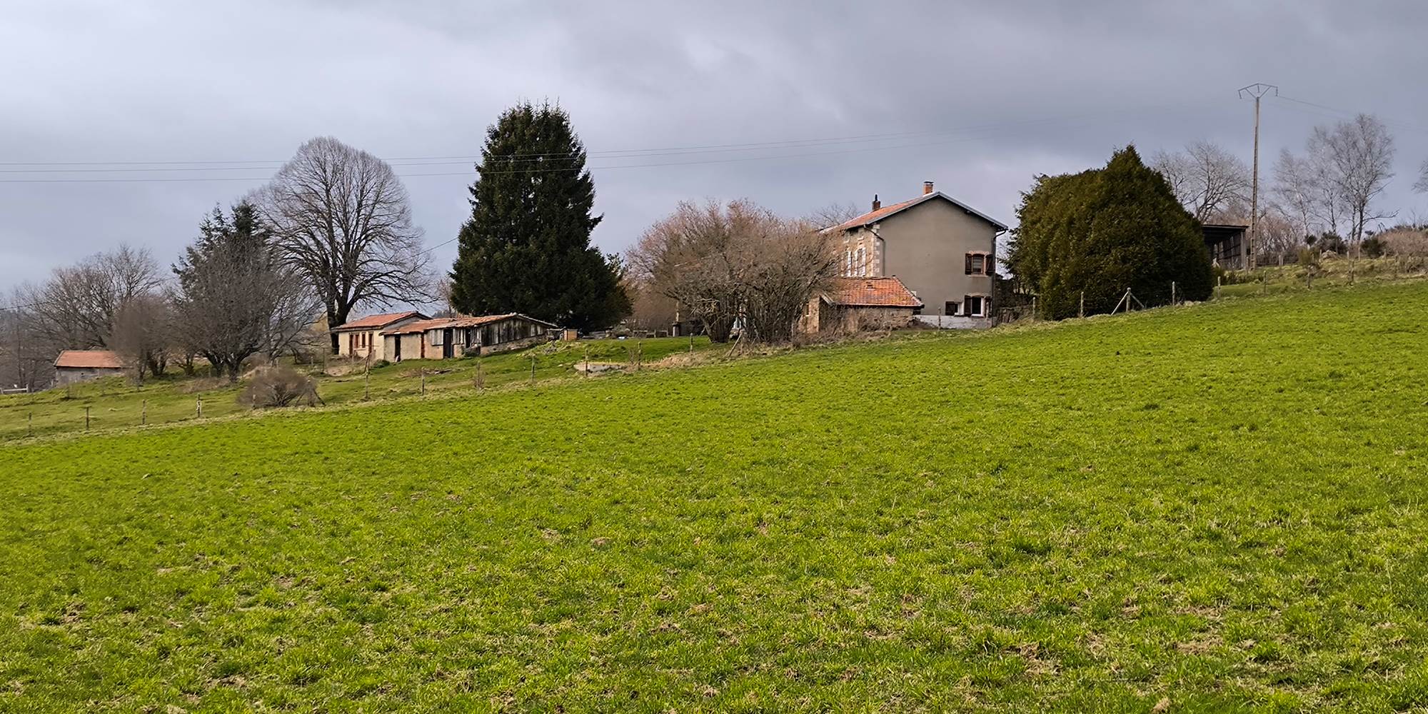 Halte du Pèlerin - vue du pré - printemps 2025