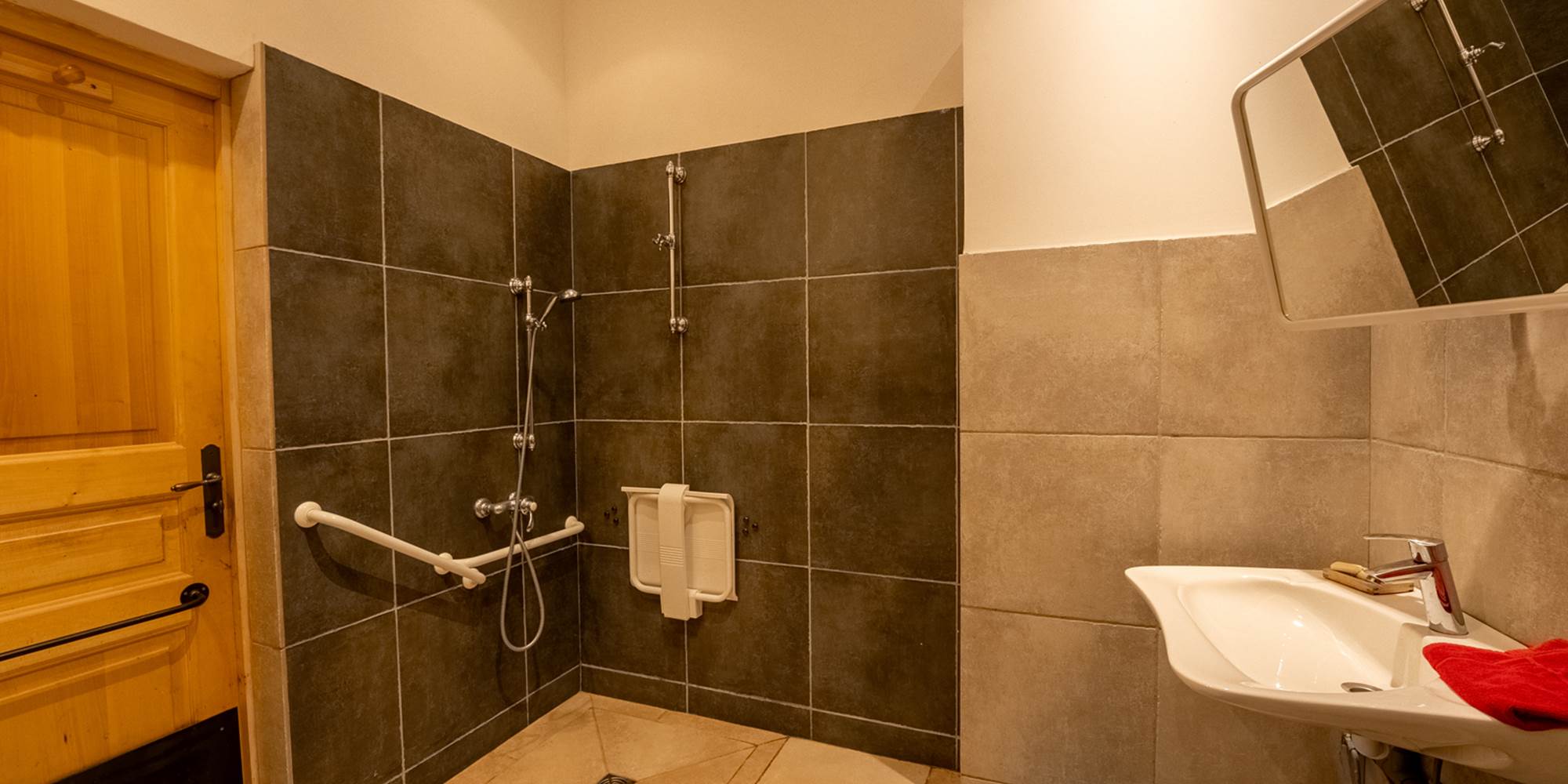 LE CHÂTEAU - RDC - Salle d'eau PMR - chambre THAURAC