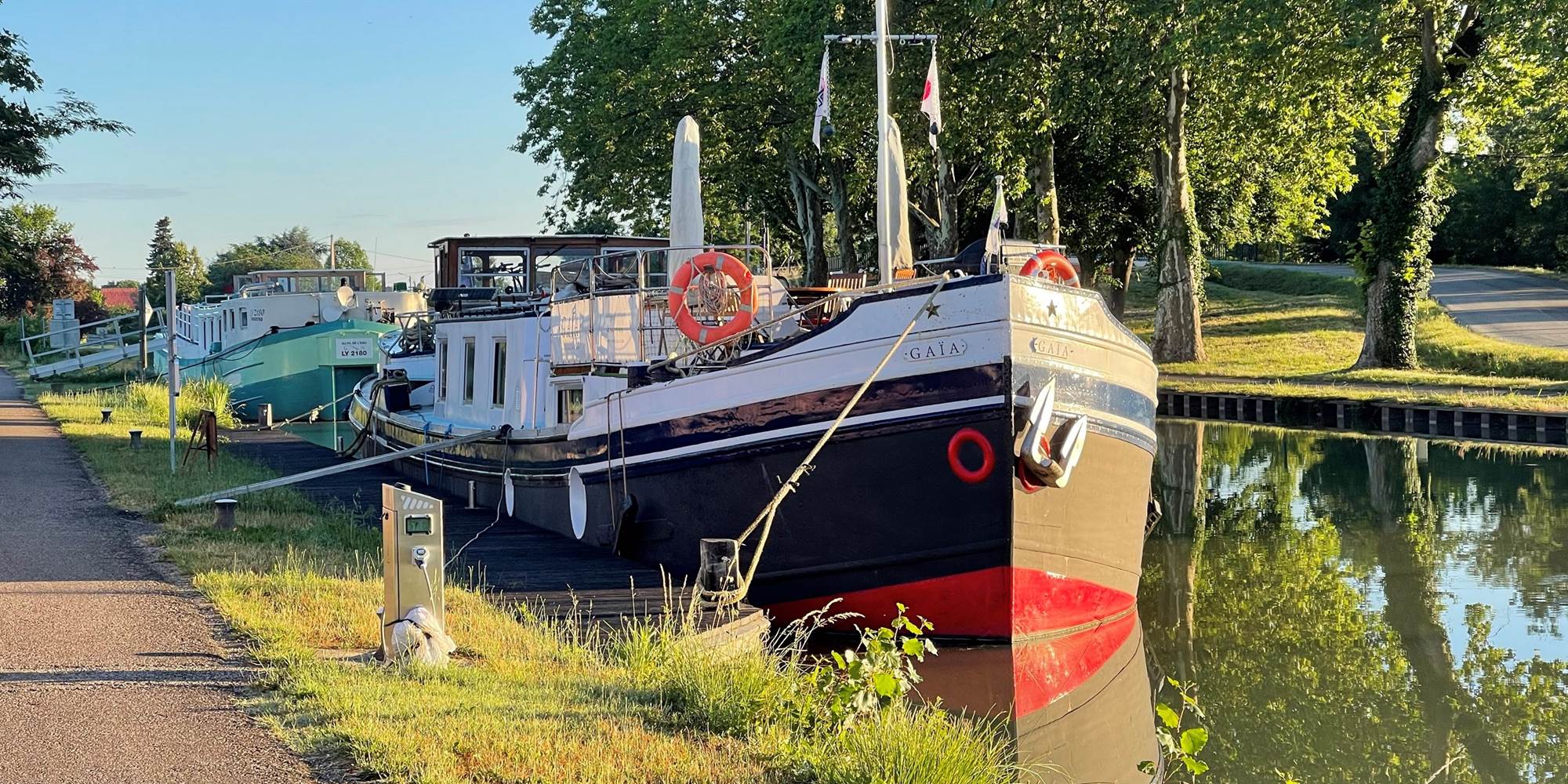 Gaïa amarrée à Montech