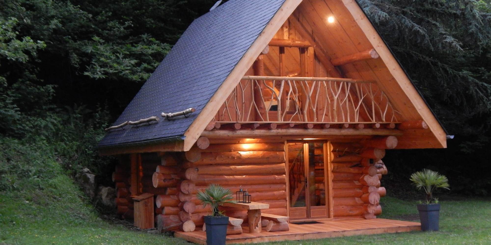 Chalet en rondins de bois