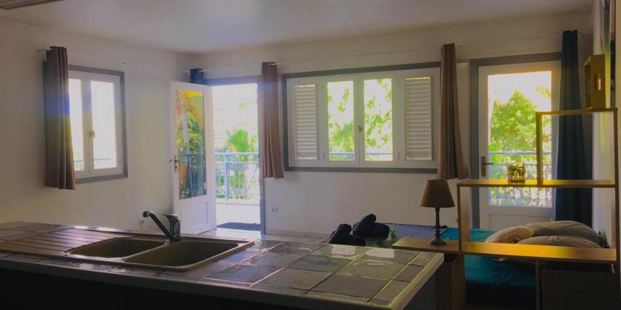 Vue depuis la cuisine