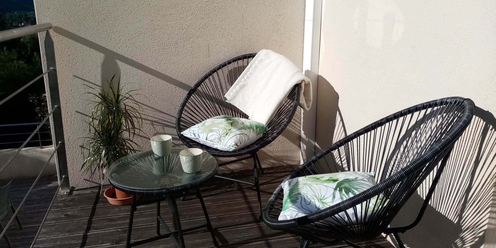 Chambre d'Hôtes chez Marie Vue de la terrasse