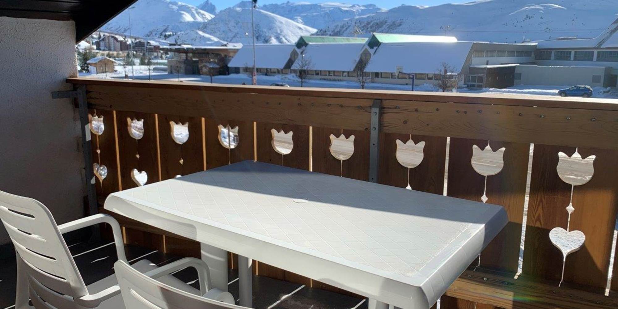 Balcon appartement 5 personnes 2eme étage