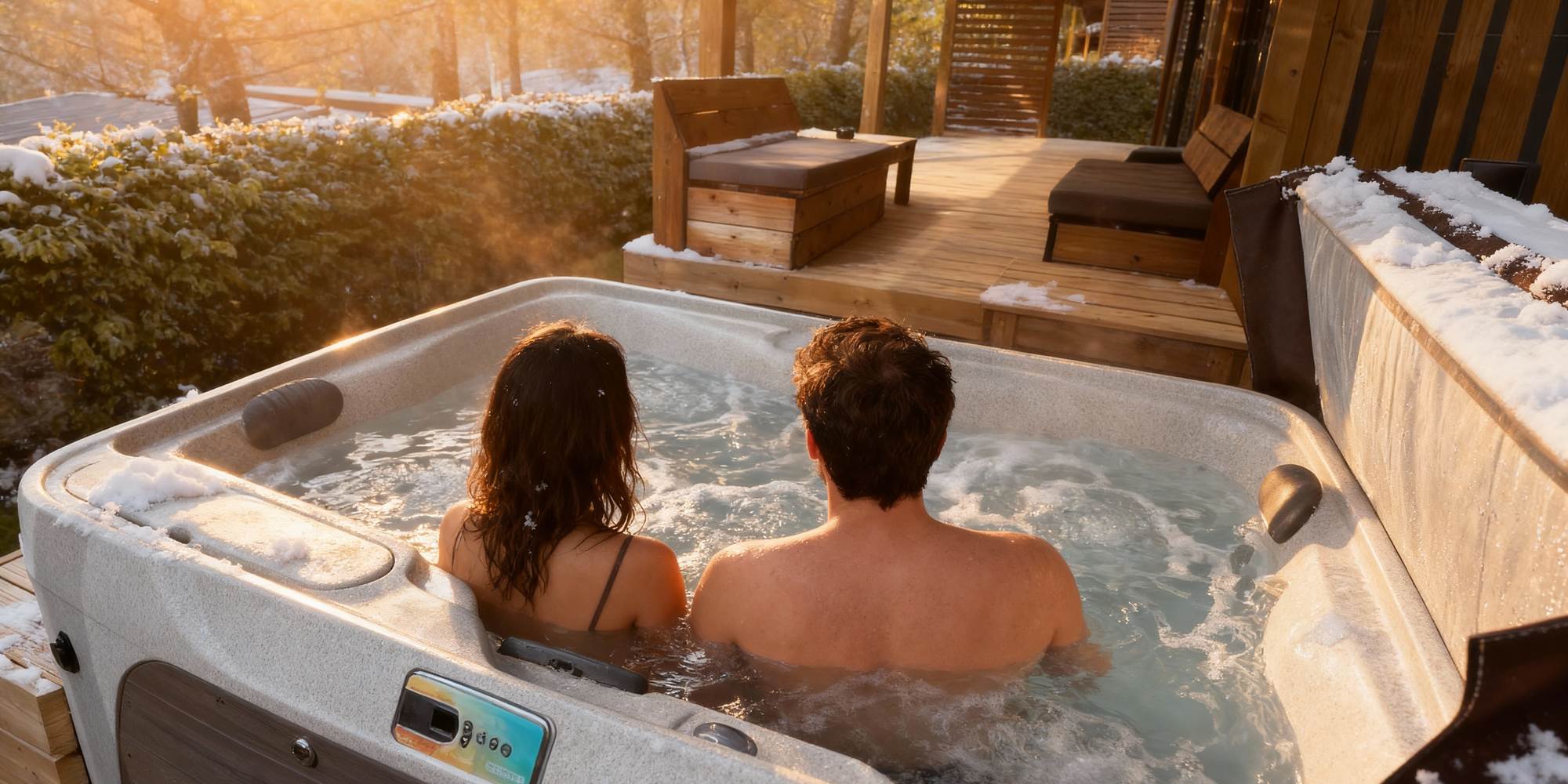 Spa privatif chauffé à 38°C
